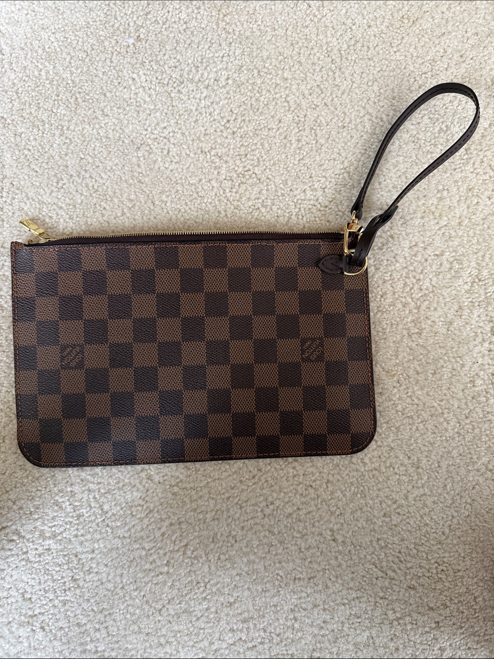 Louis Vuitton Brown Damier Ebene Clutch